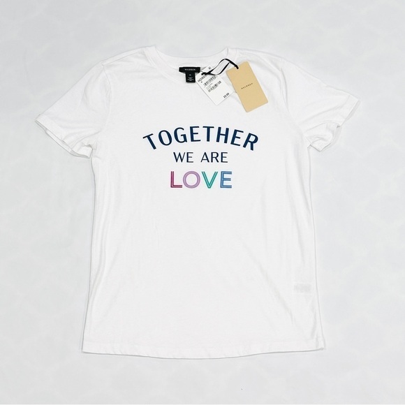 NWT Halogen Together We Are Love Graphic T-Shirt Valentines Pride LGBTQIA - Picture 1 of 5
